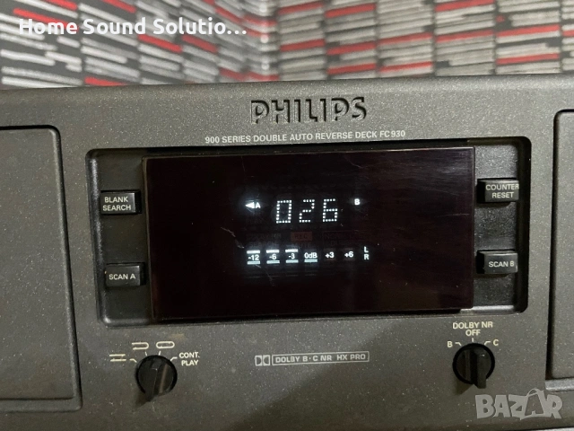 PHILIPS FC 930 - Double cassette tape deck, снимка 4 - Декове - 53099041