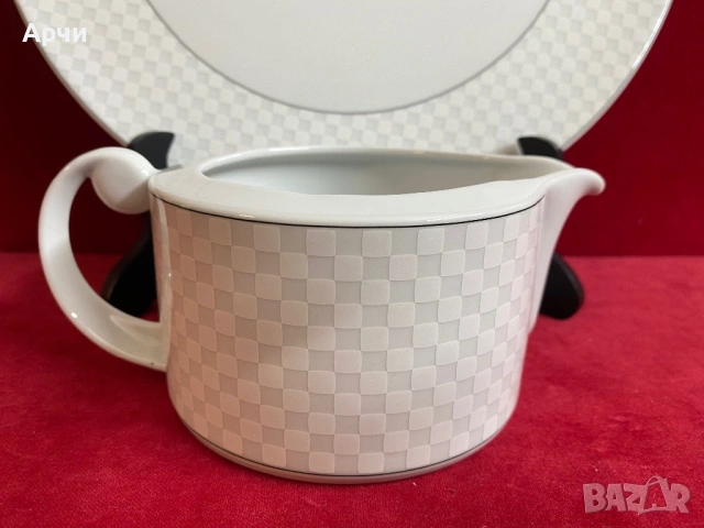 Баварско плато за торта и сосиера, снимка 4 - Прибори за хранене, готвене и сервиране - 53933328