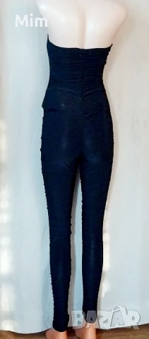 S/M Черен еластичен гащеризон , снимка 7 - Гащеризони - 50922808