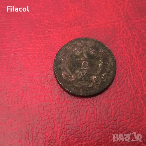 Австрия 1/2 кройцер  Мария Терезия