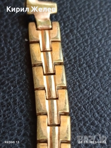 Част от позлатена верижка за часовник 12568, снимка 3 - Други ценни предмети - 51526624