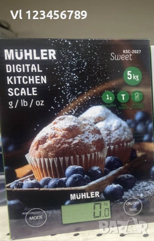Везна Muhler KSC-2027 ел.кухненска до 5 кг