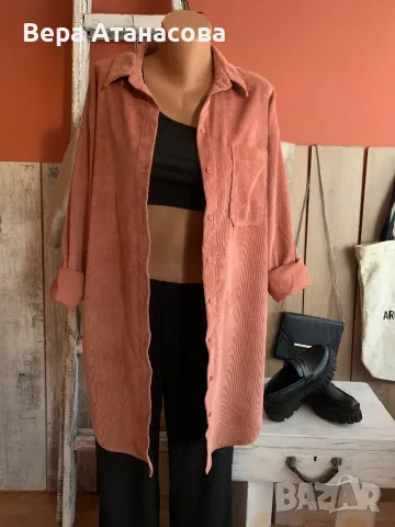 🍑🍑🍑 Дълга връхна риза в разкошен цвят🍓 м/л🍑, снимка 1