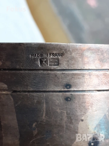 Дебело посребрен марков съд за десерт, снимка 5 - Антикварни и старинни предмети - 53498449