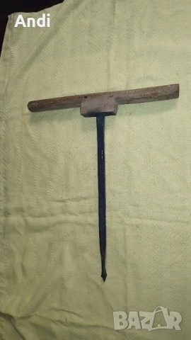 Дърводелски свредел от ковано желязо - ретро инструмент, маткап, снимка 5 - Бормашини - 52687912