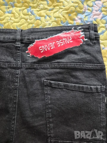 черни къси дънки Паус, снимка 3 - Дънки - 50591454