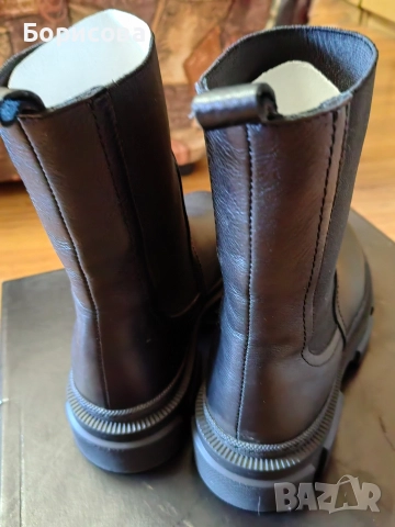 Боти от естествена кожа, снимка 4 - Дамски боти - 52819166