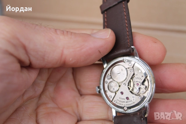 Швейцарски мъжки часовник ''Enicar" /калибър 1292 17 камъка/, снимка 12 - Мъжки - 53444647