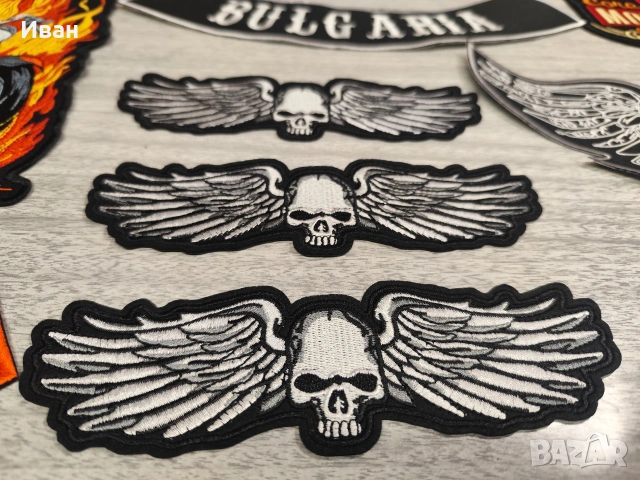 Бродерии/гърбове/пачове за мото елек, снимка 2 - Аксесоари и консумативи - 53757387