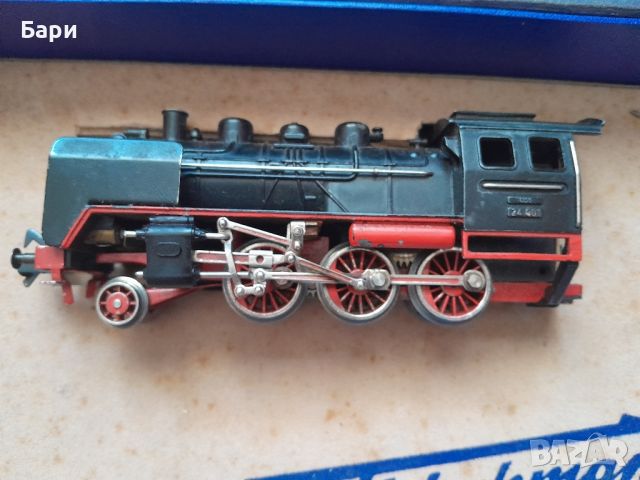 Старо колекционерско влакче /Парен локомотив Fleischmann 24 001, снимка 5 - Колекции - 45492324