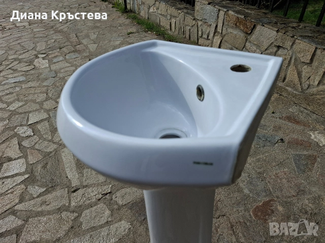 Ъглов умивалник малък с ботуш, снимка 3 - Мивки - 54302443