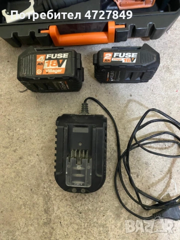 Спешно! Батерии Villager 18V – 2Ah и 4Ah – Отлично състояние, снимка 2 - Други инструменти - 53377414