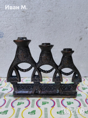 Винтидж свещник матрьошки