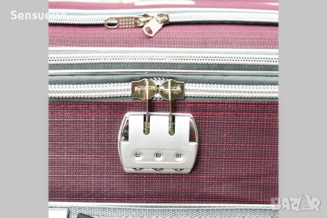 Комплект от 3 куфара - Текстил, снимка 5 - Куфари - 52591675