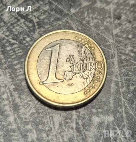 1 евро 2002 година Гърция буква S, снимка 2 - Нумизматика и бонистика - 53637212