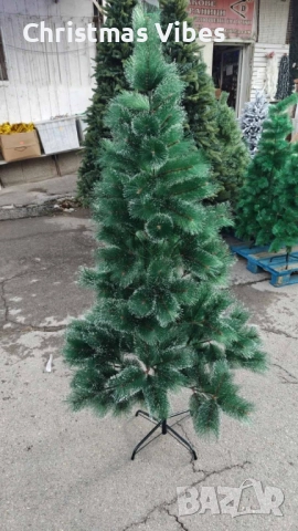 Заснежена елха с метална стойка, снимка 6 - Декорация за дома - 52112058