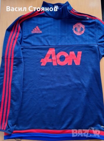 Манчестър Юнайтед / Manchester United Adidas 2015-16г. - горнище размер М, снимка 1 - Фен артикули - 45510763