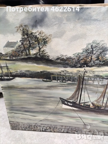 КРАСИВА АВТОРСКА КАРТИНА МАСЛЕНИ БОИ ВЪРХУ ПЛАТНО , снимка 4 - Картини - 53283755