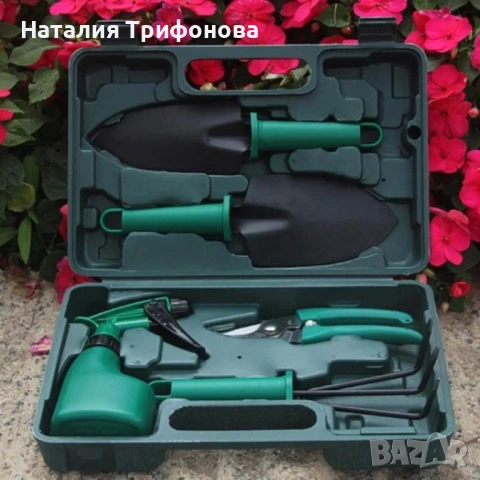 Комплект градински инструменти 5 в 1 с куфар – всичко необходимо за засаждане и поддръжка, снимка 2 - Градински инструменти - 54100994