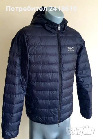 Emporio Armani EA7 Mens Down Jacket Slim Fit Size S ОРИГИНАЛ! Мъжко Олекотено пухено Яке!, снимка 12 - Якета - 53877526