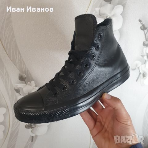 кожени кецове/ маратонки Converse Chuck Taylor All Star Hi номер 39,5, снимка 15 - Кецове - 43750291