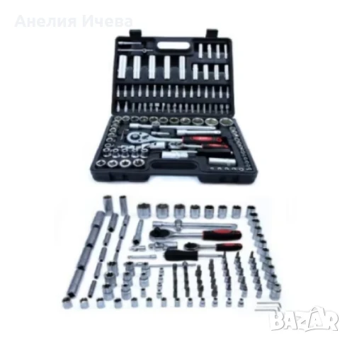 Професионален комплект гедоре 108 Части KRAFTROYAL 2060N, снимка 4 - Куфари с инструменти - 50717062