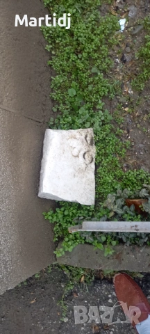 Parche mramorno s floralen element , снимка 2 - Антикварни и старинни предмети - 53452506