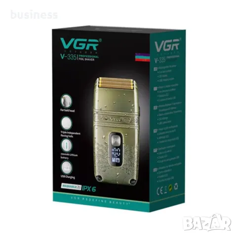 Машина за бръснене с бутално движение VGR, V-335, Водоустойчива, снимка 3 - Мъжка козметика - 50331356