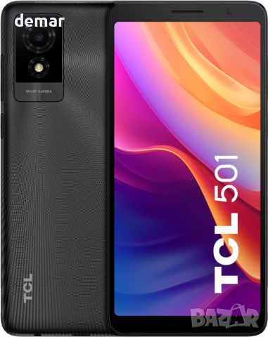 TCL 501, 4G, Android 14.0 Go, 32 GB, черен, снимка 1 - Други - 45902465