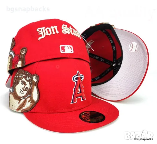 Angels Jon Stan X New Era 59FIFTY Fitted шапка с права козирка shapka, снимка 1 - Шапки - 48504052