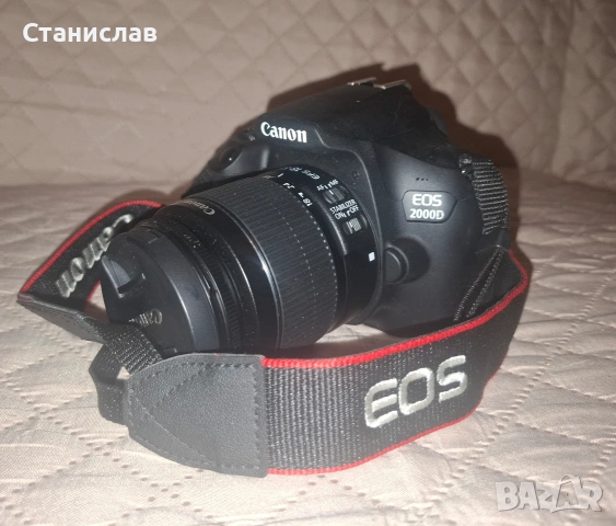 Фотоапарат Canon EOS2000D, снимка 2 - Фотоапарати - 53187667