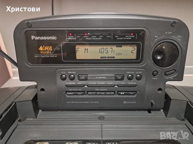 Продавам уникален касетофон  Panasonic  RX - DT 707 Cobra  с оригонално  дистанционно , снимка 2 - Радиокасетофони, транзистори - 48199809