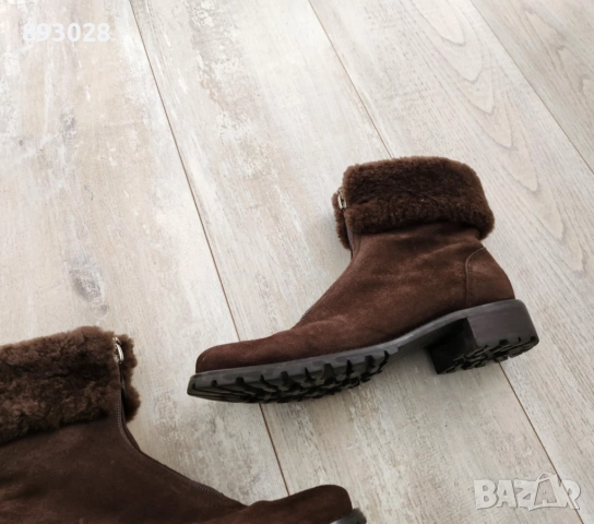 Естествена кожа зимни боти Ann Taylor LOFT , снимка 2 - Дамски боти - 52107876