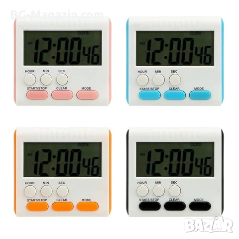 Дигитален кухненски таймер с електронен часовник за готвене спорт кухня спорт деца нов модел, снимка 3 - Друга електроника - 51049950