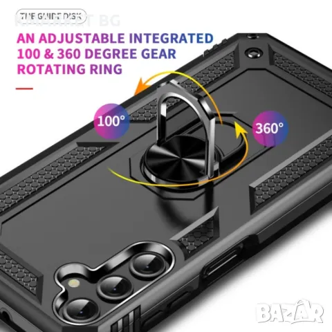 Samsung Galaxy A24 4G Удароустойчив Ring Holder Калъф и Протектор, снимка 12 - Калъфи, кейсове - 48536302