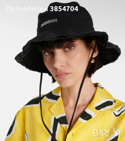шапка Жакмюс*оригинал*JACQUEMUS Le Bob Artichaut bucket hat