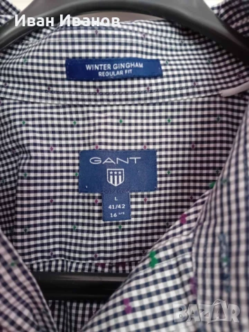 Чисто нова оригинална риза Gant, снимка 7 - Ризи - 50560478