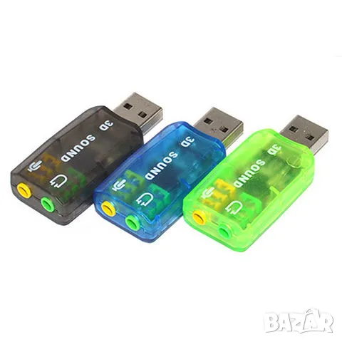 ПРОМОЦИЯ! Външна звукова карта USB 3D Sound, снимка 2 - Други - 47692862