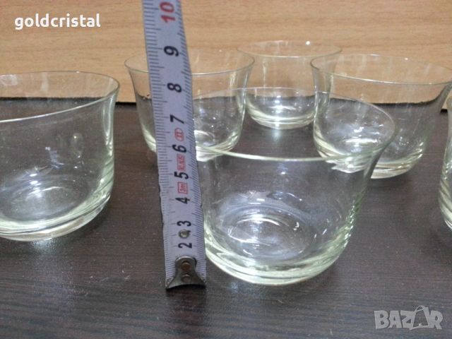 Ретро руски стъклени чаши купички , снимка 3 - Антикварни и старинни предмети - 46419464