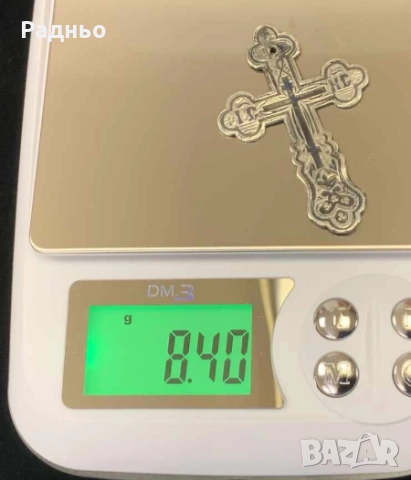 Руски сребърен кръст сребро проба 84 с емайл., снимка 4 - Антикварни и старинни предмети - 52790893