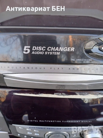 THOMSON система – 5 CD changer + AUX + оригинални колони., снимка 4 - Аудиосистеми - 54152336