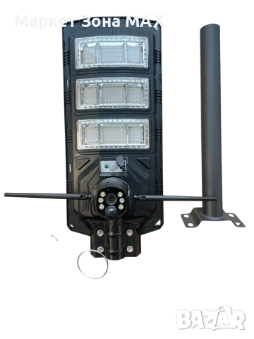 2 в 1 улична соларна лампа с 4G камера 5MP 1800W V380PRO, снимка 5 - IP камери - 52915839