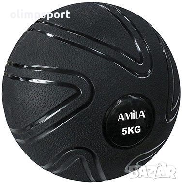 AMILA Slam Ball 5Kg – топка с пясък  Спецификации: Подходяща за кросфит Цвят: черен Материал външна 
