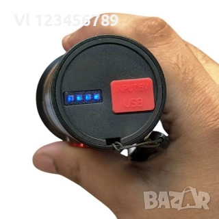 Акумулаторен  мощен LED фенер COBA ed, снимка 3 - Къмпинг осветление - 52446008