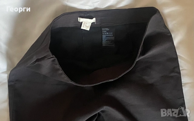 Тъмно сив панталон тип "клин", H&M, р-р 40, снимка 3 - Панталони - 54100548