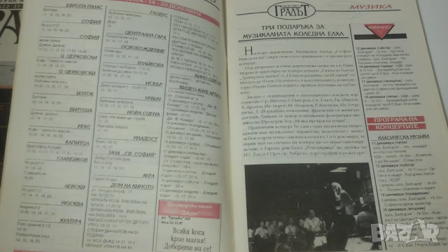 Списания Градът - София през седмицата - 3 броя 1992, 1993, снимка 6 - Списания и комикси - 51142296