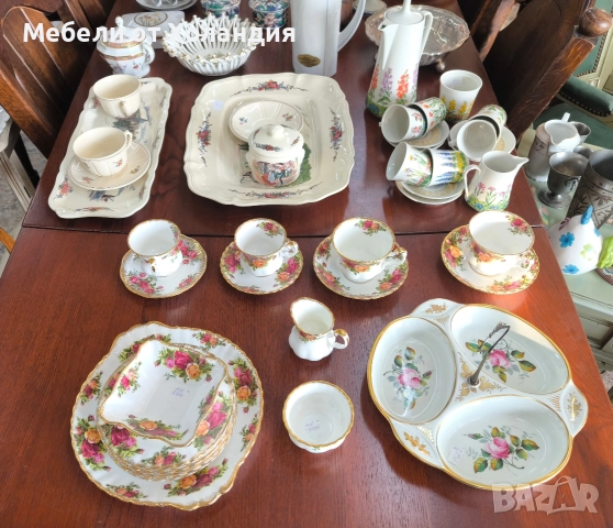 Сервиз за кафе/чай от костен порцелан Royal Stuart, снимка 14 - Сервизи - 52813819