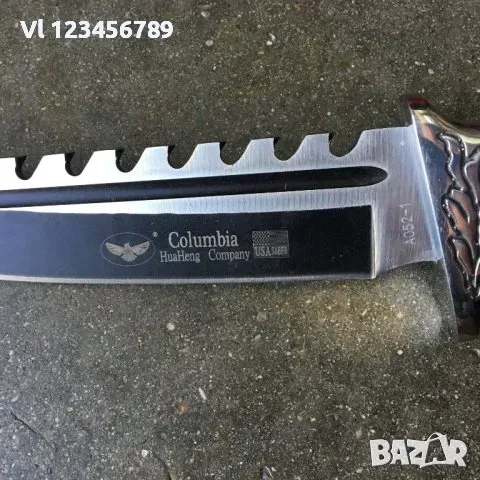 Огромен ловен нож Columbia S052 с фиксирано острие / 2 варианта/, снимка 5 - Ножове - 49362483