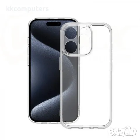 Калъф Акрилен силикон Vmax Anti-drop / Прозрачен / за iPhone 16 Pro 6.3 Баркод : 3131847