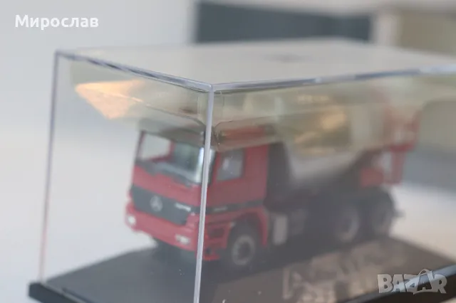 HERPA H0 1/87 MERCEDES BENZ ACTROS БЕТОНОВОЗ КАМИОН МОДЕЛ ТИР, снимка 7 - Колекции - 49977966